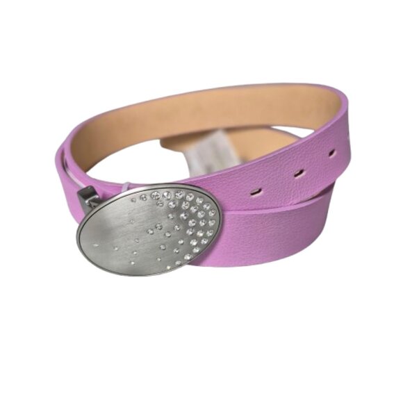 🍁NWT Glenayr Golf Women's Pink Leather Cut to Size Belt - Picture 1 of 6